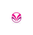 round curve company logo vector image