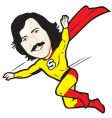 super dad vector image