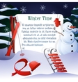 winter time background vector image