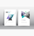 annual report cover brochure flyer design template vector image vector image