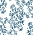 blue coral pattern vector image