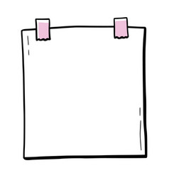 Decorative rectangle frame doodle line pattern Vector Image