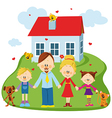 happy family vector image vector image