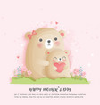 mothers day card vector image