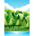 national park vector image