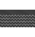 chalk chevron blackboard horizontal border vector image
