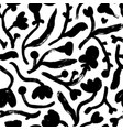 seamless pattern with herbs and simple flowers vector image vector image