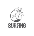 surfing design template vector image