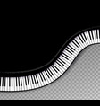top view piano keys vector image