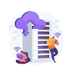 Edge computing abstract concept Royalty Free Vector Image