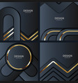 gold banner abstract background board for text vector image vector image