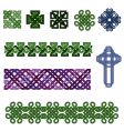 celtic knot collection vector image vector image