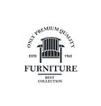 soft furniture lable vector image vector image