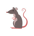 cute funny mouse character vector image