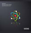black science background vector image vector image