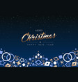 christmas and new year copper icon ornament card vector image