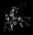 network communications background with plexus vector image vector image