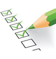 checklist vector image vector image