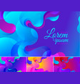 colorful wavy abstract background vector image