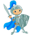 fighting brave knight vector image