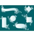 french retro banners vector image vector image