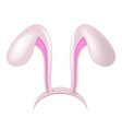 icon mask with rabbit shape ears vector image