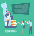 businessman in roman toga and laurel vector image vector image