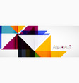 geometric abstract background techno color vector image