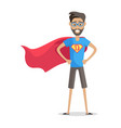 superhero daddy in costume vector image
