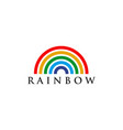 rainbow logo icon design template vector image