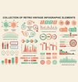 bundle vintage infographic elements data vector image vector image