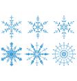 snowflakes vector image