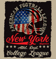american football vintage print for boy vector image vector image