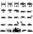 auto repair icons vector image vector image