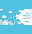 travel infographic web design vector image