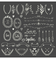 hand drawn graphic set wedding of arrows vector image