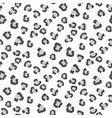 snow white leopard seamless pattern vector image