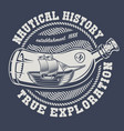 a bottle with ship vector image