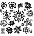a set of abstract shapes vector image vector image