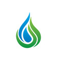 abstract leaf eco logo vector image