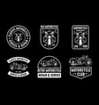 motorcycle badge and logo good for print vector image