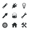 repair construction icons hammer wrench tool vector image
