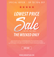 sale poster or flyer design discount background vector image