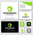 dog cat logo vector image vector image