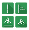 icons with tin whistles vector image vector image