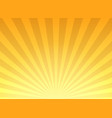 retro yellow sunburst background vector image vector image