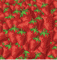 a seamless background strawberries vector image
