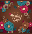 mother s day greeting card confetti and floral vector image vector image