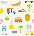 pixel thailand seamless background vector image