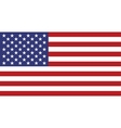 flag of usa in correct proportion and colors vector image